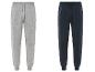 Twee joggingbroeken, één grijs en één blauw