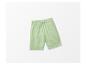 Lichtgroene jogging shorts met aantrekkoord.