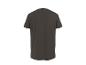 Donkergrijs basic T-shirt voor heren, achteraanzicht.
