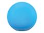 Lichtgevende blauwe bal op witte achtergrond
