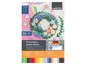 50 vellen gekleurd papier van Crelando voor knutselen en creatieve projecten, gemaakt van gerecycled papier.