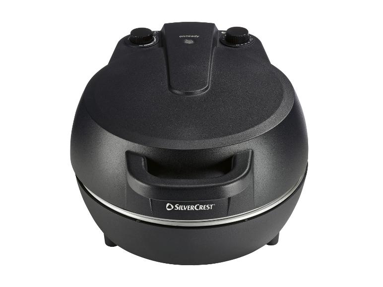 Zwarte ronde broodrooster van SilverCrest.