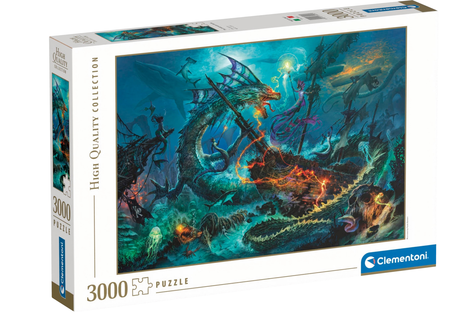 CLEMENTONI Puzzel, 3000 stukjes (Onderwatergevecht)