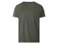 Donkergroen T-shirt met korte mouwen voor heren, achterkant