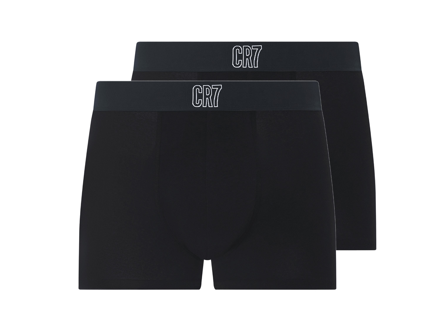 CR7 Heren Boxer, 2 stuks. (Zwart, M)
