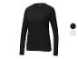 Crivit dames longsleeve shirt, zwart en grijs.