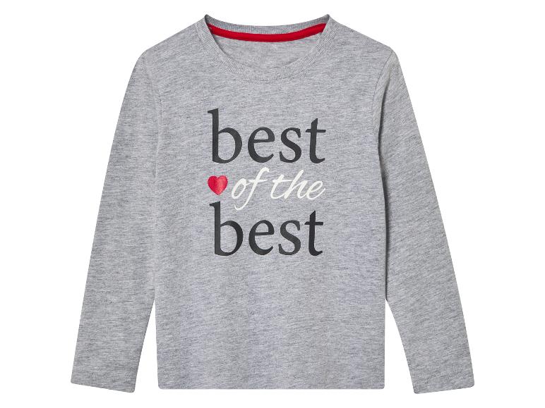 Een grijs T-shirt met lange mouwen met de tekst 'best of the best'.