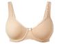 Beige naadloze bh met beugel.