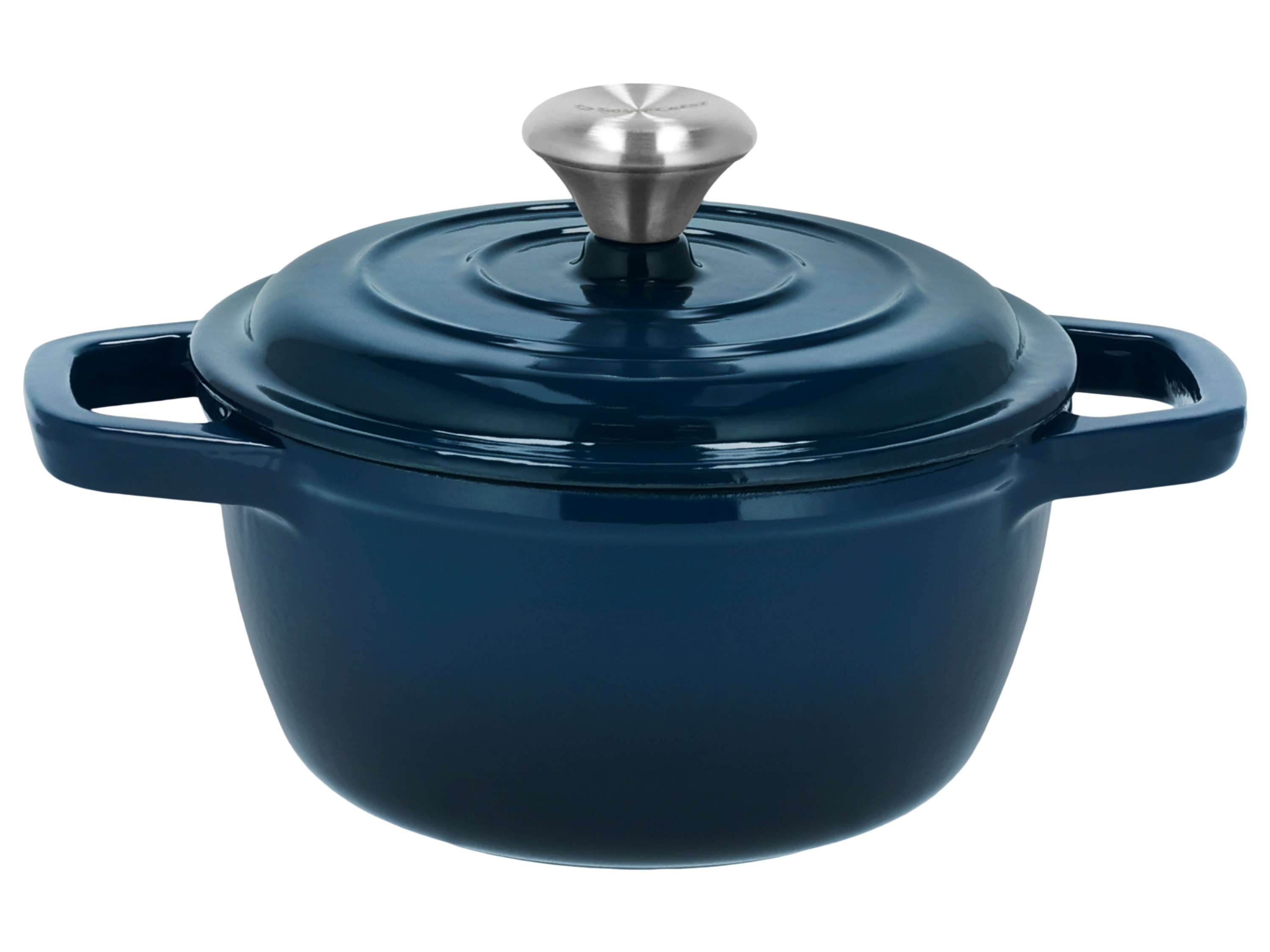 SILVERCREST Gietijzeren pan, Ø16 cm (Donkerblauw)