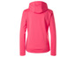 Een roze hoodie met lange mouwen.