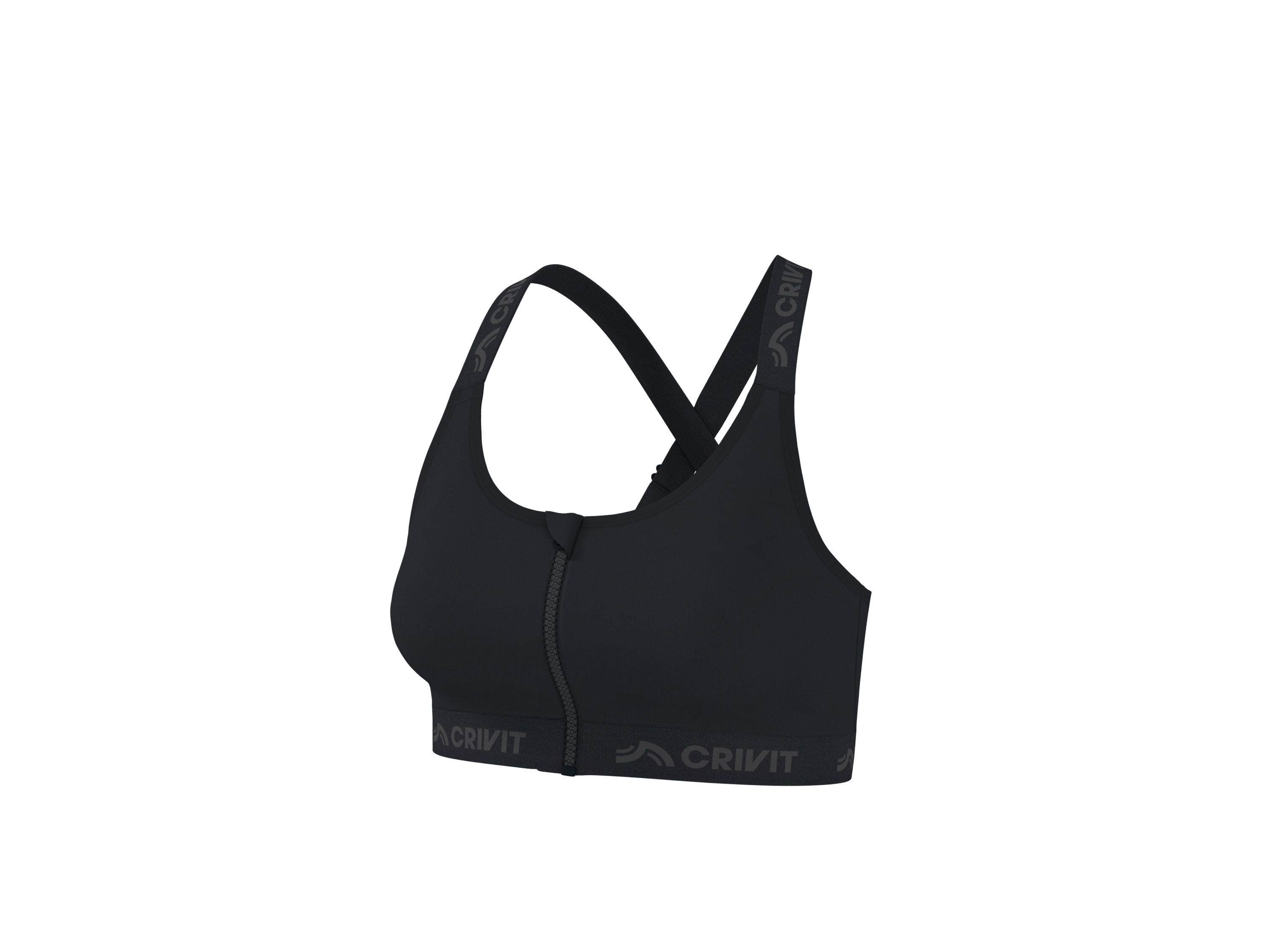 CRIVIT Dames sport-bh (Zwart, L (44/46))