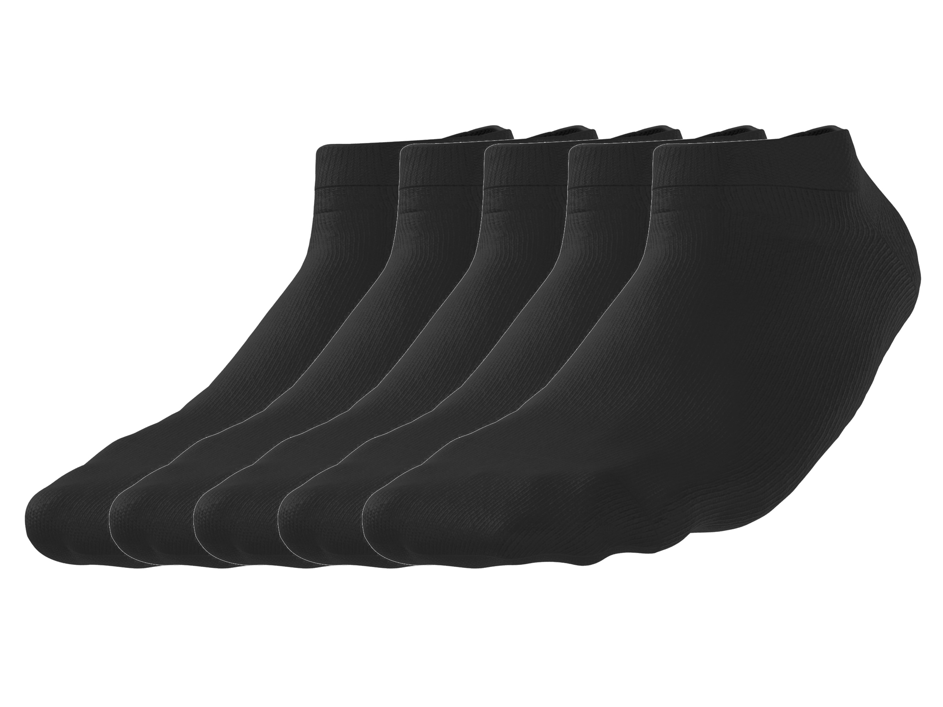 esmara Men 5 Paar heren thermo sneakersokken (Zwart, 43-46)