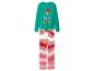 Groene kerstpyjama met rood gestreepte broek en „Let's take an Elfie“-opdruk.