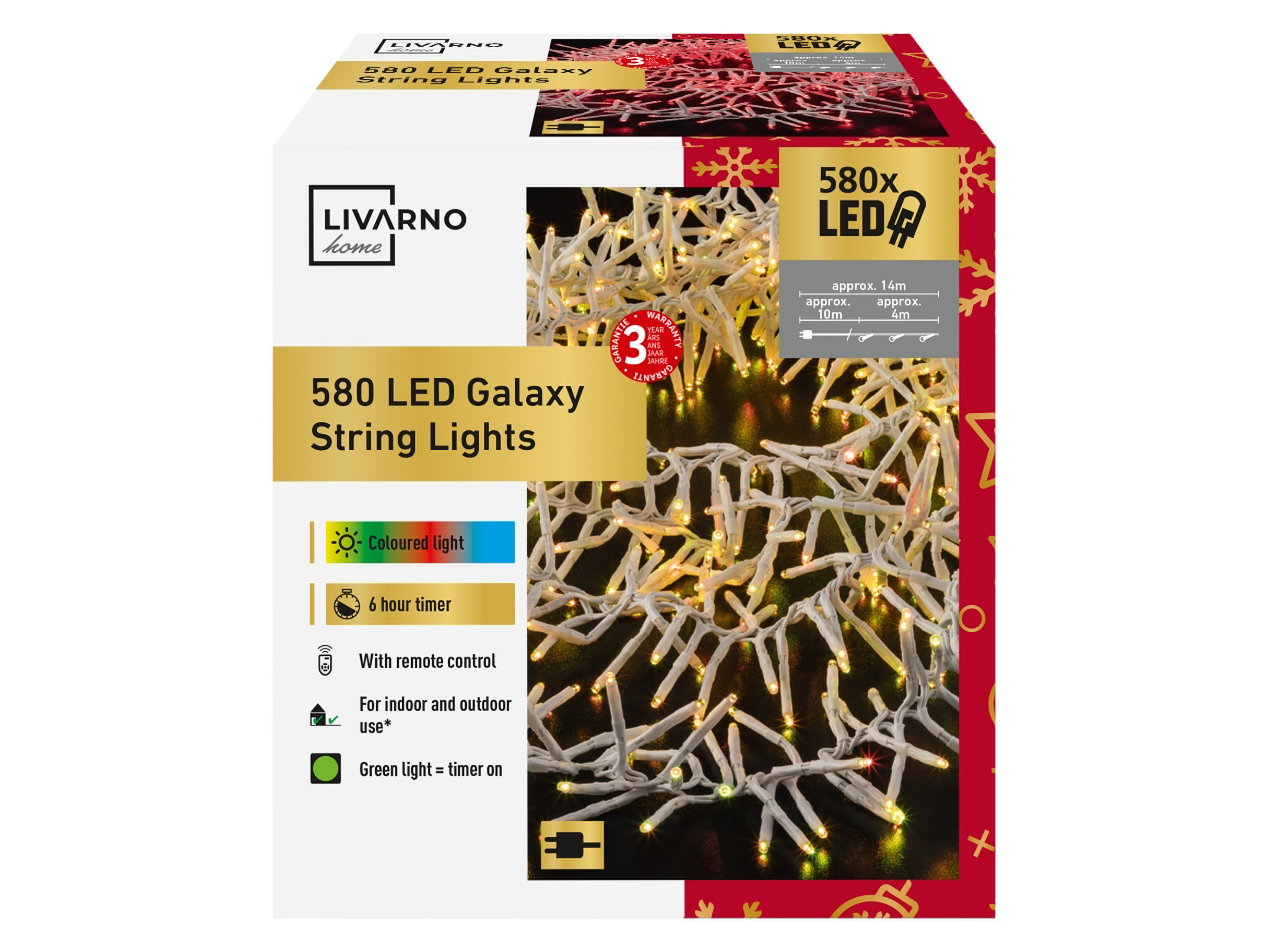 LIVARNO home LED-lichtsnoer 580 LED&apos;s afbeelding