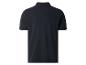 Donkerblauw poloshirt voor heren, achterkant.