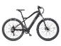 Zwarte elektrische mountainbike met CST Patrol banden, van de zijkant gezien.