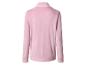 Roze fleece sweatshirt met lange mouwen, achteraanzicht