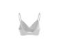 Witte geribbelde bralette zonder beugel, achteraanzicht