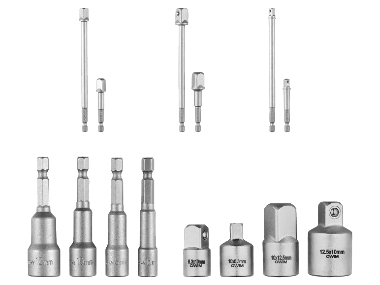 OWIM adapterset voor elektrische gereedschappen.