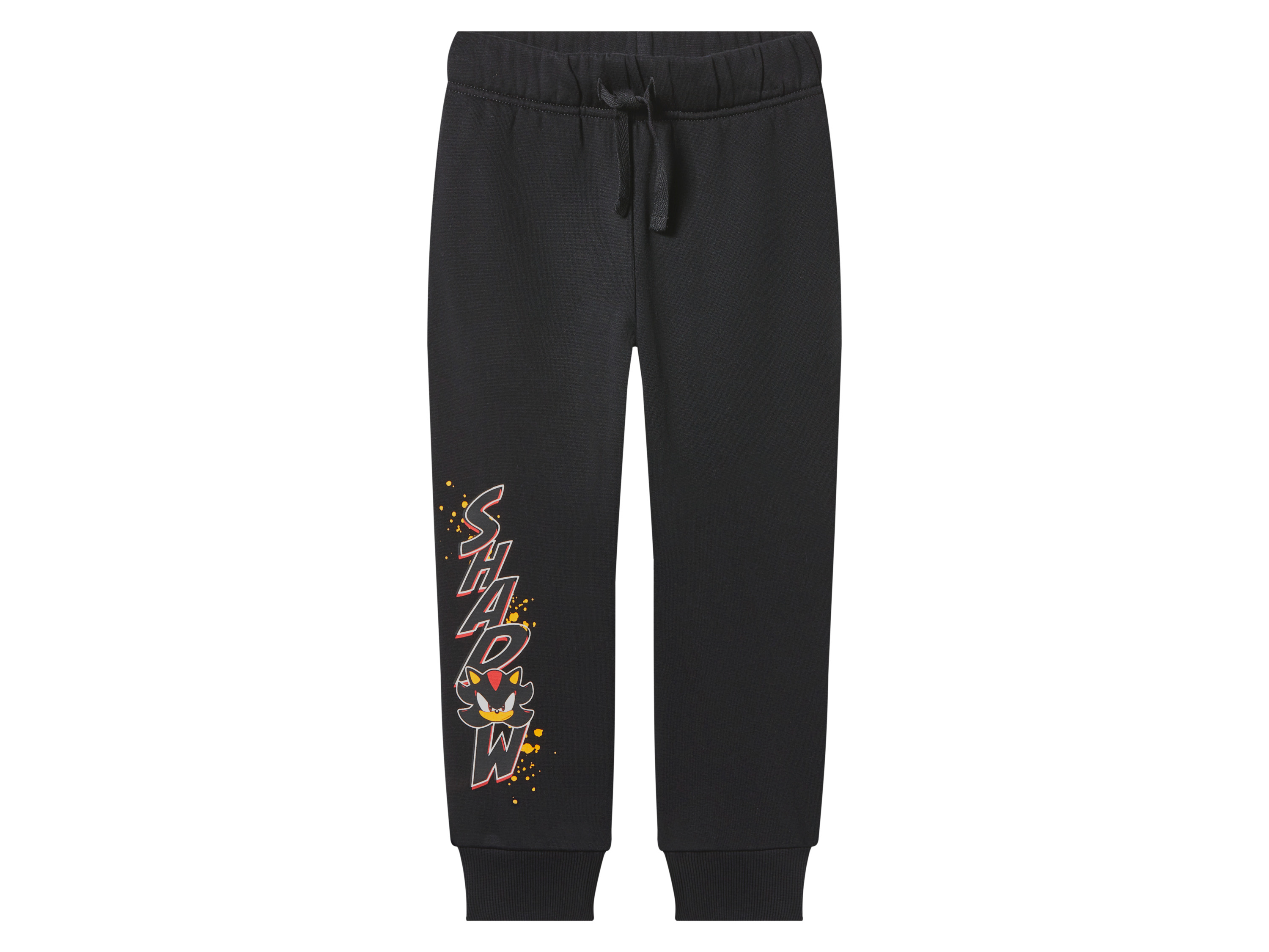 Kinder joggingbroek Sonic (Zwart, 122/128)