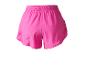 Fuchsia roze dames sportshort met elastische tailleband en mesh details.