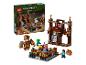 Minecraft Movie Woodland Mansion Fighting Ring bouwset met figuren en gebouwen.