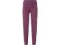 Dames joggingbroek in bordeauxrode kleur.