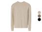 Beige longsleeve met ronde hals, verkrijgbaar in verschillende kleuren.