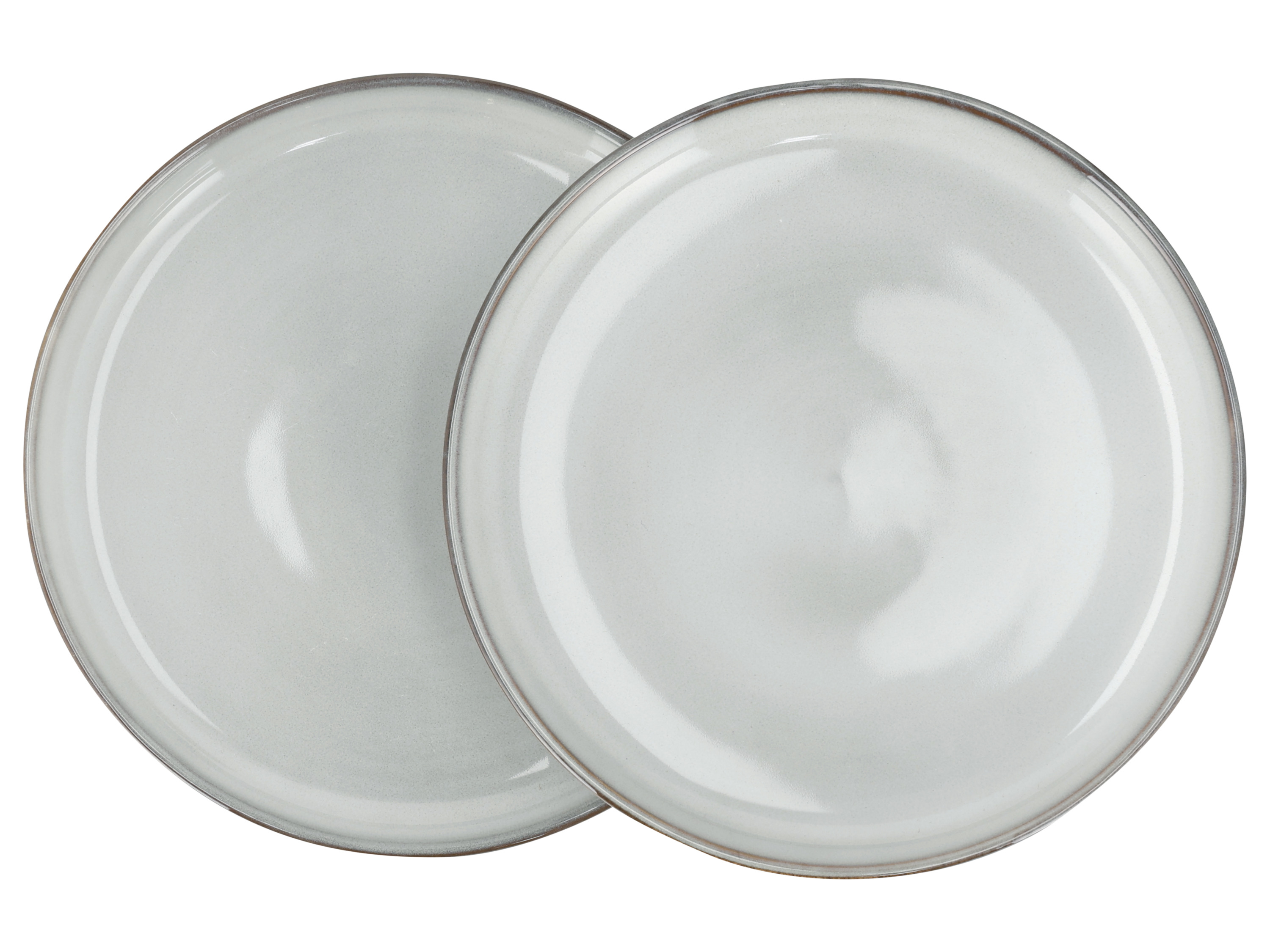 SILVERCREST Set van 2 borden, kommen of bekers (Bordenset, Beige)