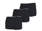 Set van drie zwarte herenboxershorts met gestreepte elastische tailleband.