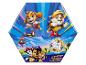 Zeshoekige Paw Patrol kleurset met Chase, Marshall, Skye en Rubble.