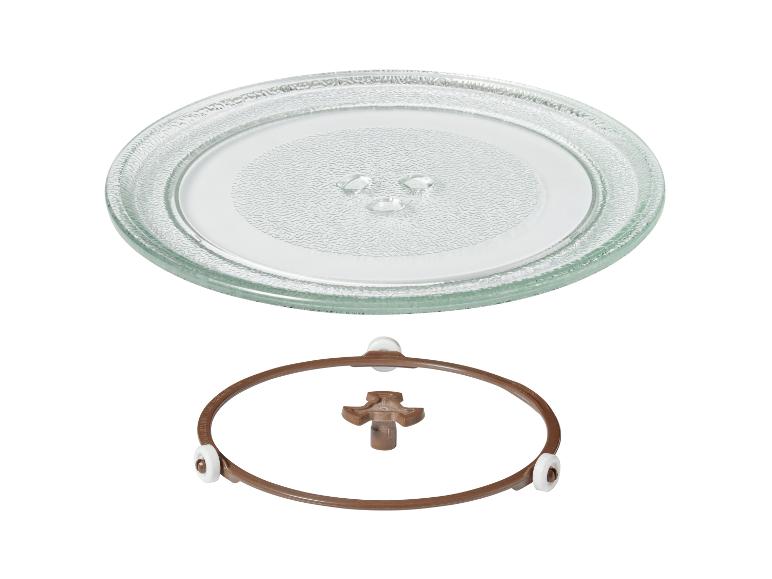 Glazen magnetron draaiplateau met steunring en as