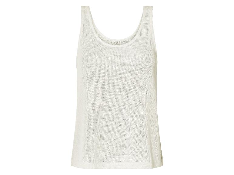 Wit gebreid topje.