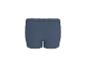 Donkerblauwe herenboxershort met witte tailleband, achteraanzicht.