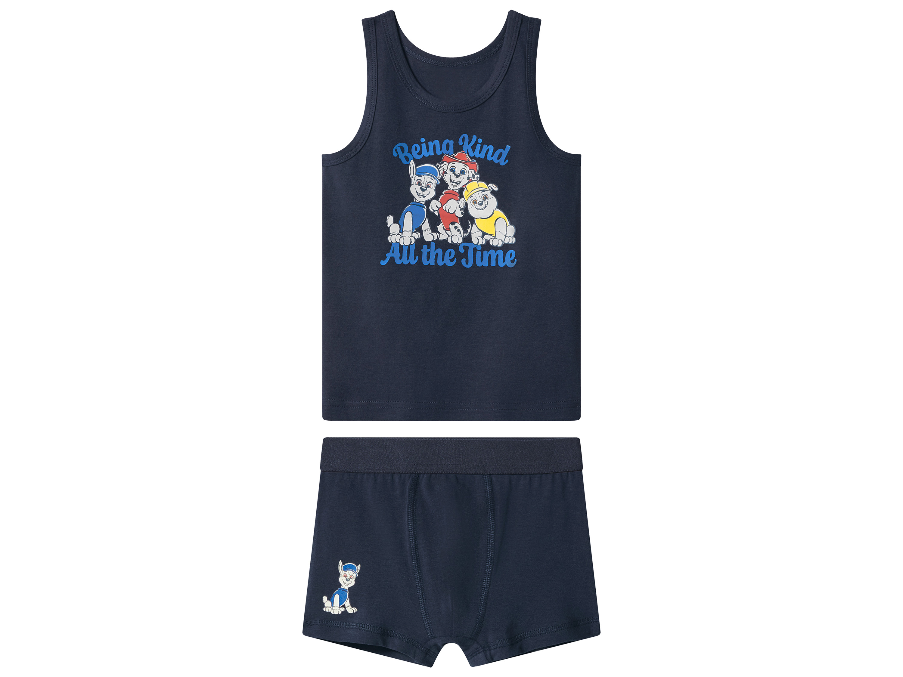 LUPILU Kinder ondergoedset Paw Patrol 2-delig (Marineblauw, 98/104)