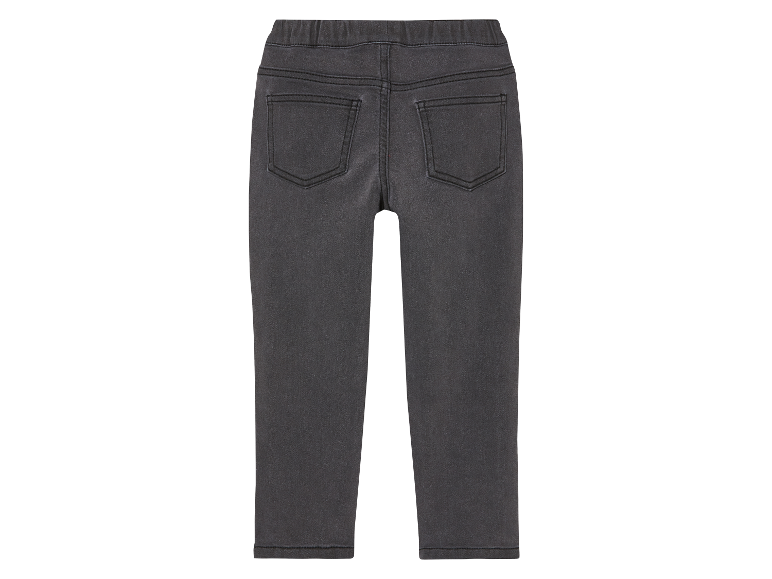 Donkergrijze kinderjeans.