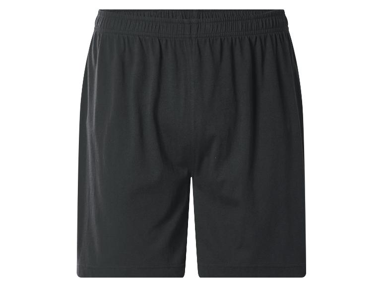 Zwarte herensportshort met elastische tailleband.