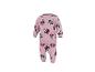 Roze babypyjama set met cartoonfigurenprint.