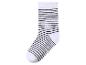 Witte sok met zwarte strepen en maat 27-30