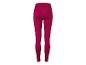 Donkerroze sportlegging met hoge taille, achteraanzicht.