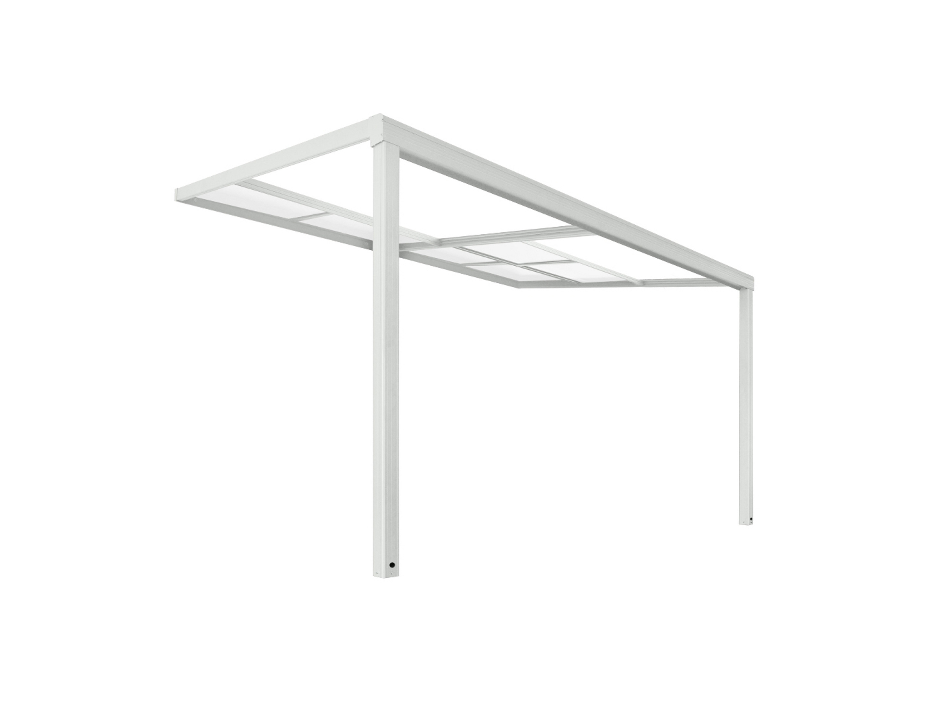 HOME DELUXE Terrassenoverkapping SOLIS DELUXE, verschillende maten. (390 x 295 cm, Wit)