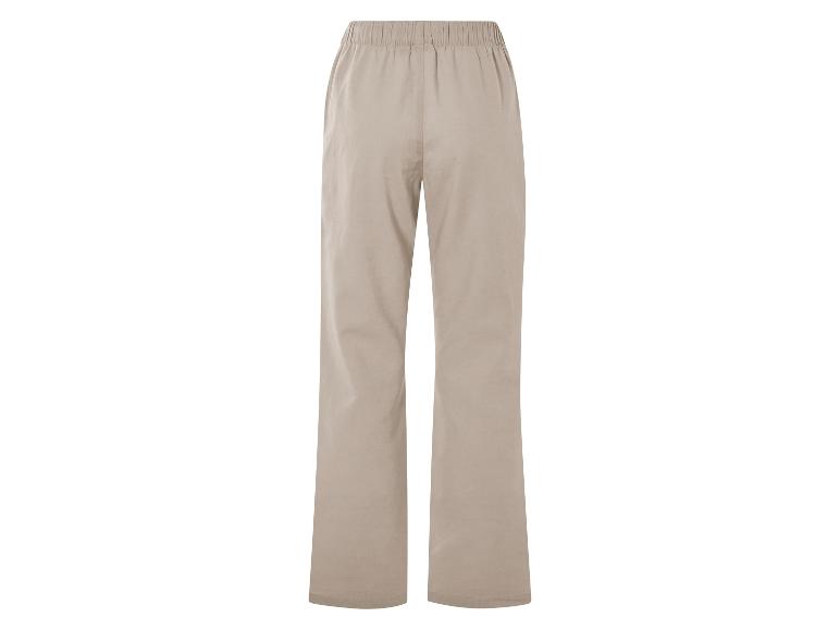 Beige broek, achterkant.