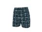 Geruite herenshort in donkerblauw en wit.