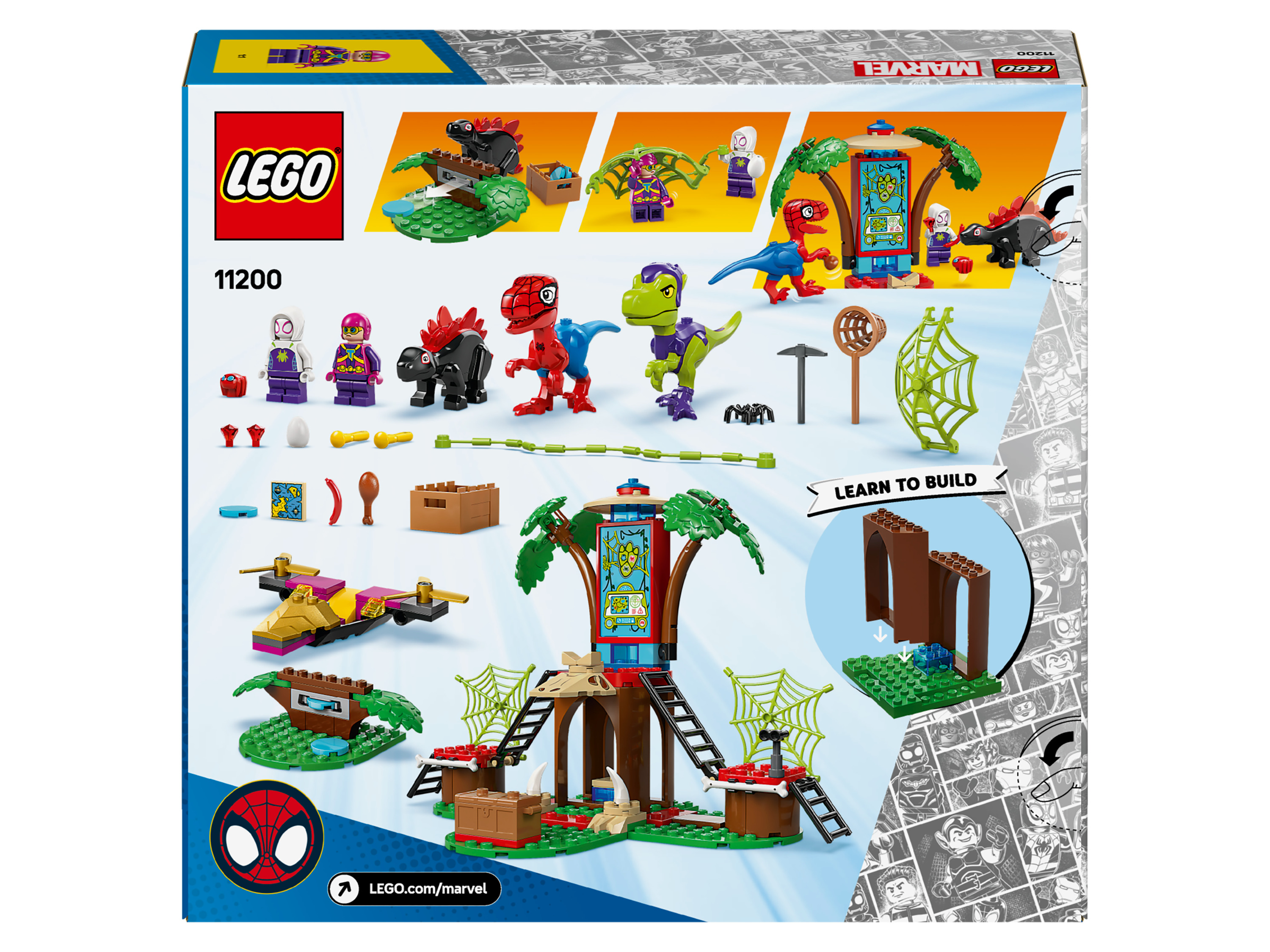 LEGO Spidey und Super-Freunde 11200 Spidey en Gobby's raptorstrijd bij de boomhut