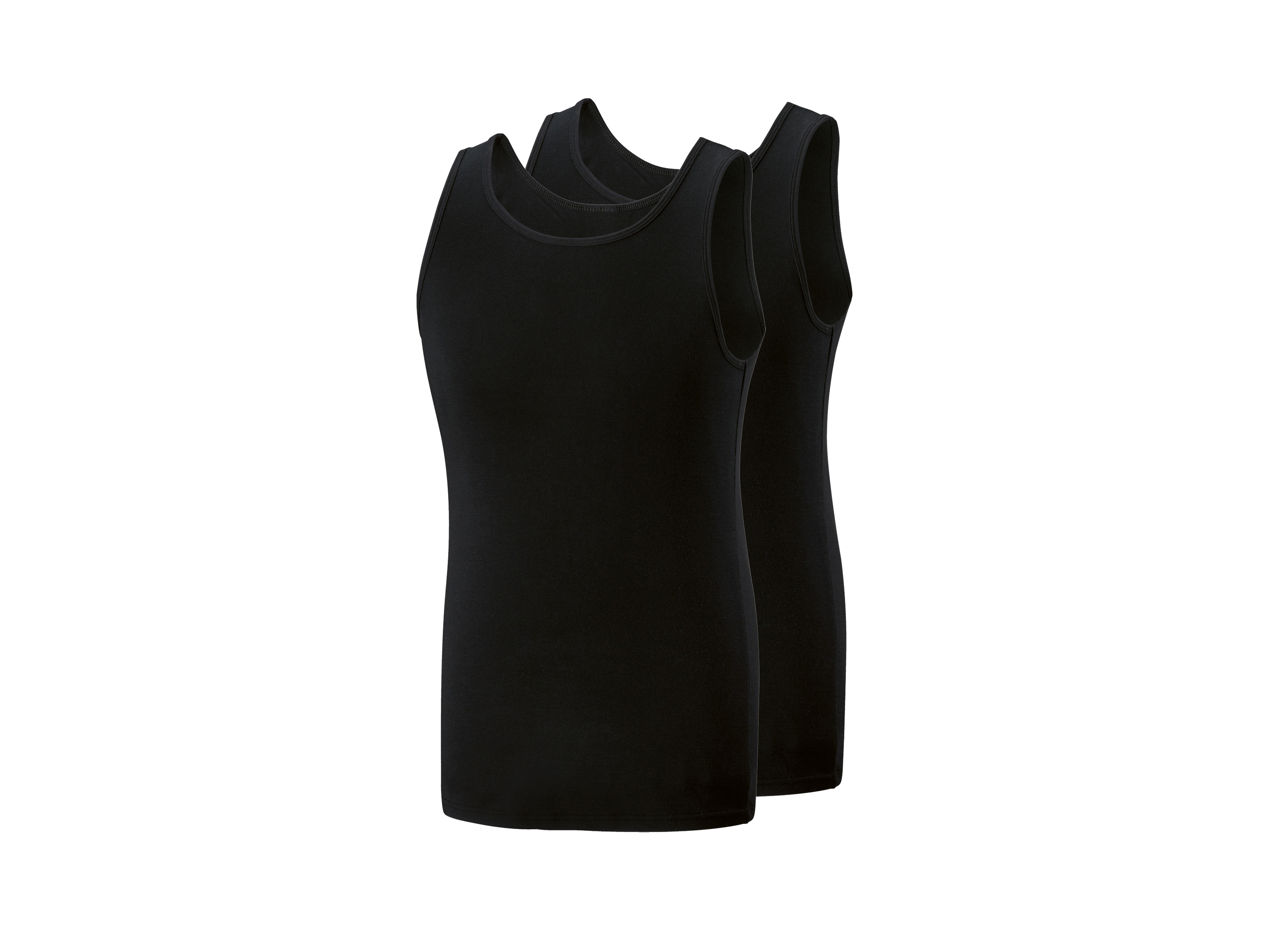 PARKSIDE Set van 2 heren hemden (Zwart, L)