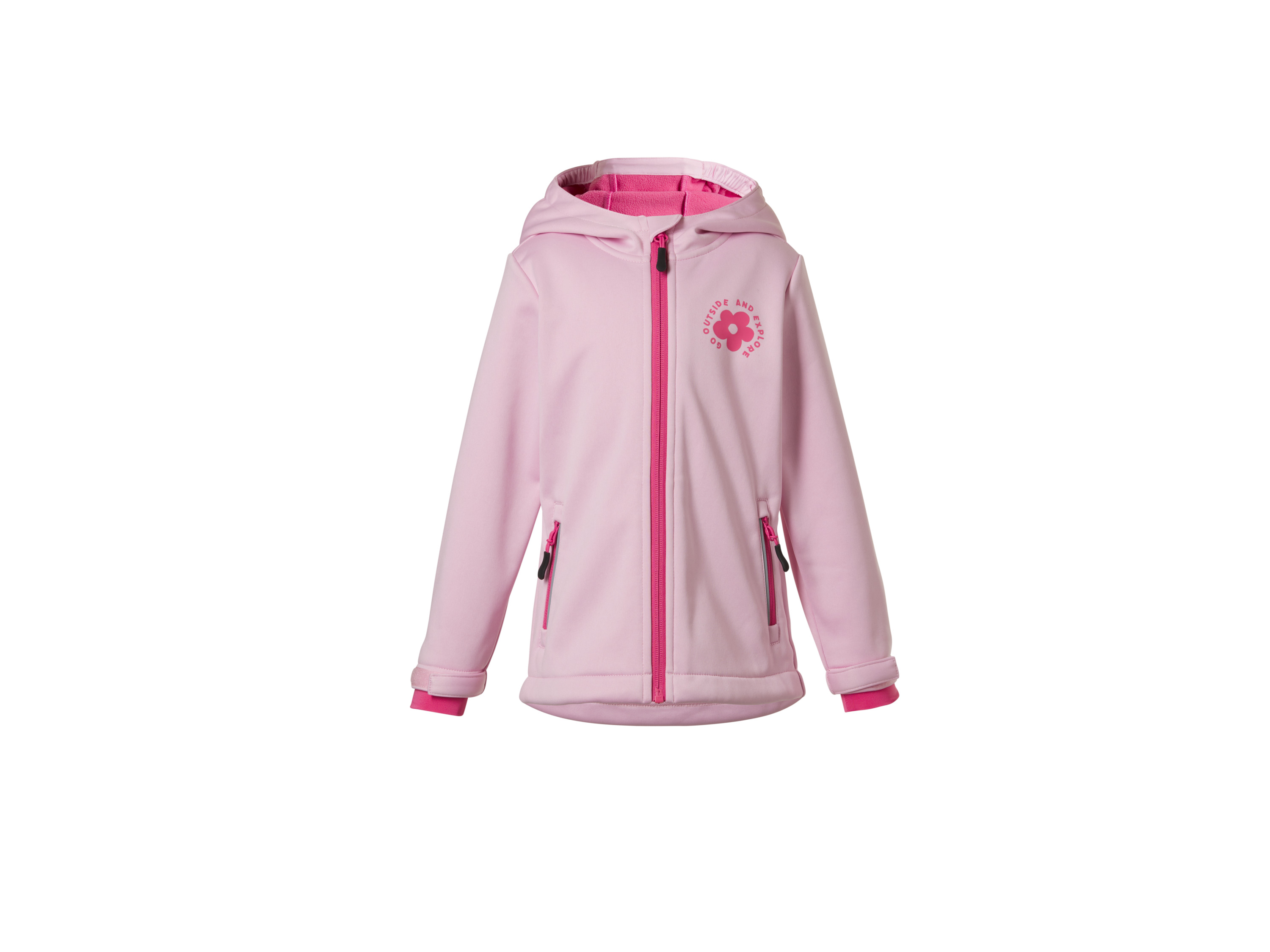 LUPILU Kinder softshell jas (Roze, 122/128)