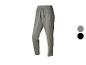 Grijze sportbroek met elastische tailleband en trekkoord, ook verkrijgbaar in zwart.