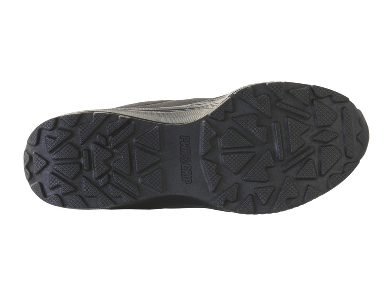 De zool van een zwarte schoen met PWR Grip profiel.