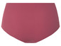 Een roze dames onderbroek met hoge taille.