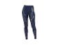 Donkerblauwe sportlegging met grijze strepen